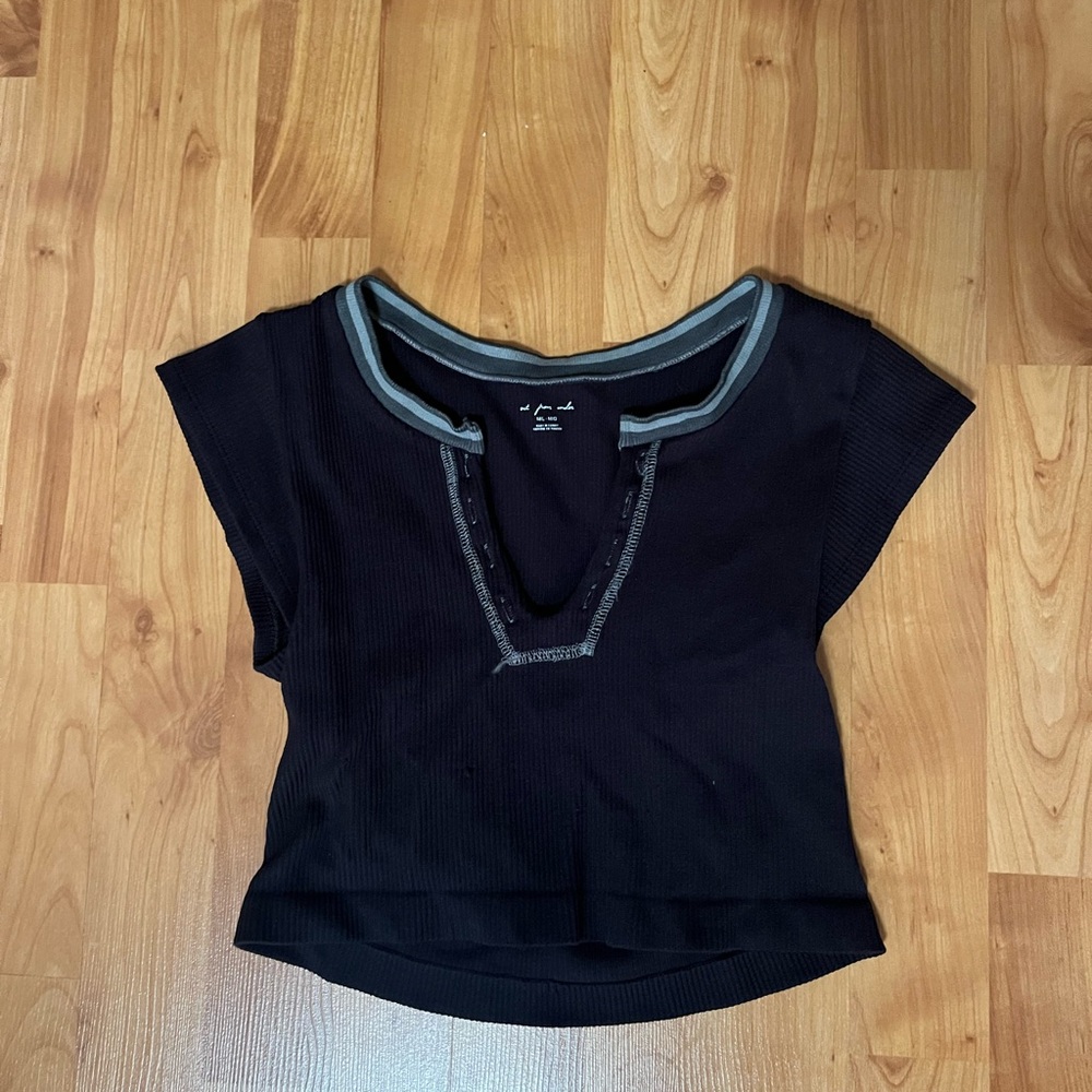 Urban Outiftter's Black Crop Top